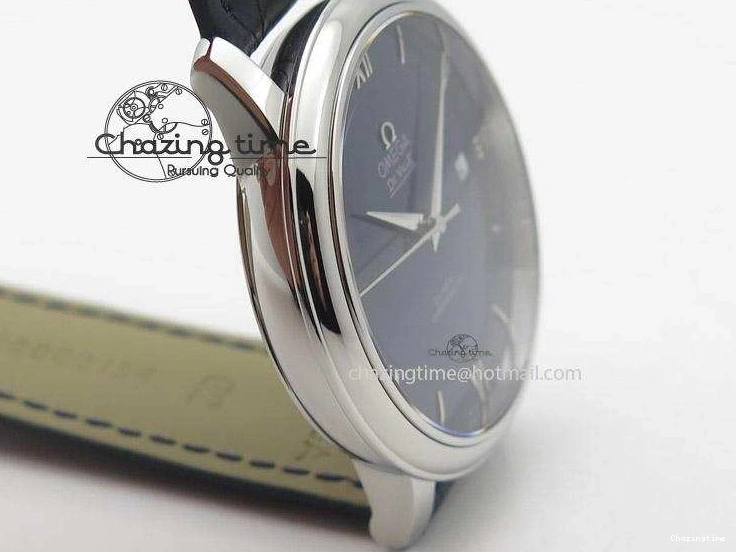 0701 De Ville MK 1:1 Best Edition SS Blue Dial On Black Leather Strap A Lightweight 8258